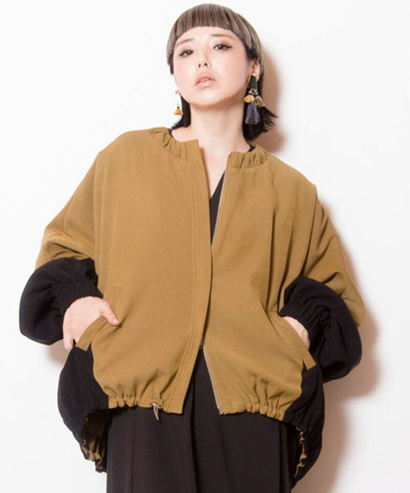  「ドルマンギャザーブルゾン」|ブルゾン・スタジャン|OCHER&times;BLACK