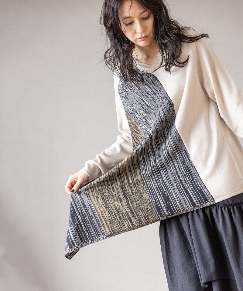 「アシンメトリーニットプルオーバー」|ニット・セーター|