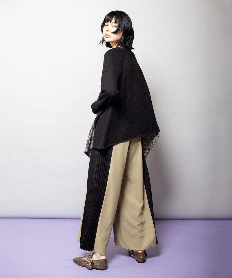  「アシンメトリーニットプルオーバー」|ニット・セーター|