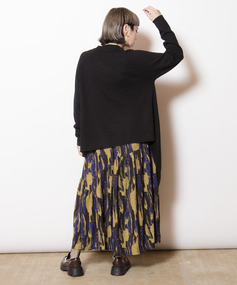  「アシンメトリーニットプルオーバー」|ニット・セーター|