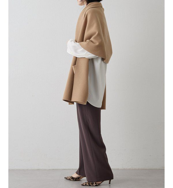  「バックサテンジョーゼットパンツ」|チノ|