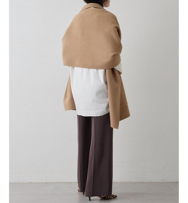  「バックサテンジョーゼットパンツ」|チノ|