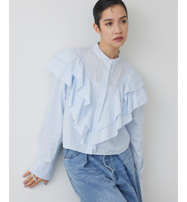 THE PAUSE「【THE PAUSE】フリルショートシャツ」|シャツ・ブラウス|