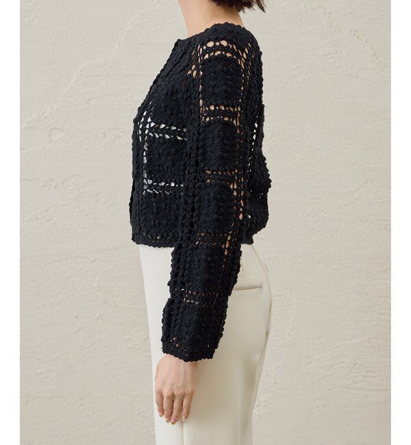  「ハンドクロシェカーデ」|ニット・セーター|