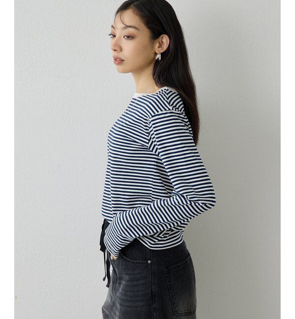 THE PAUSE「【THE PAUSE】ボーダーロンTEE」|Tシャツ・カットソー|