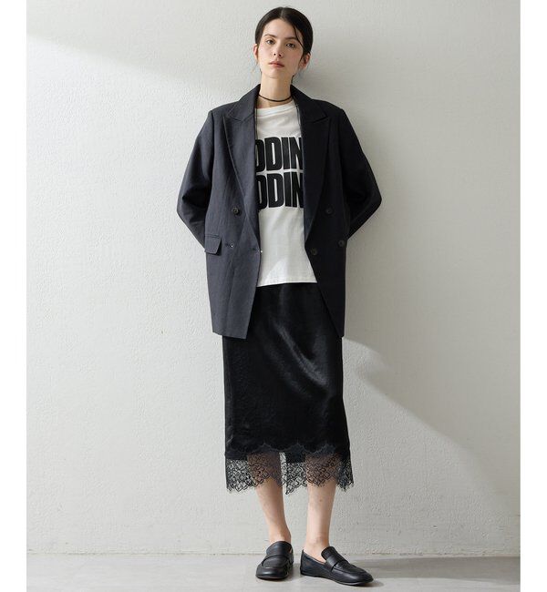  「サテンレーススカート」|スカート|