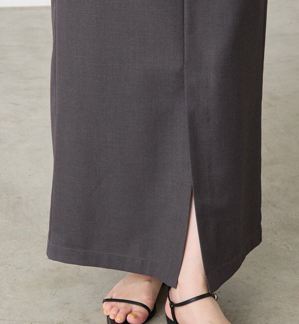  「レザーコンビタイトスカート」|スカート|