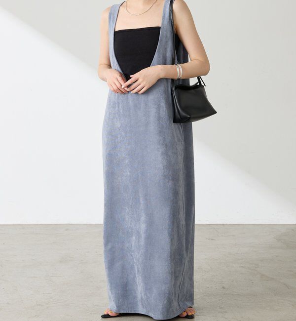  「スエードライクジャンパースカート」|ワンピース|