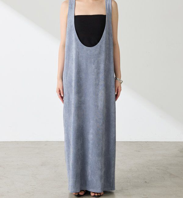  「スエードライクジャンパースカート」|ワンピース|