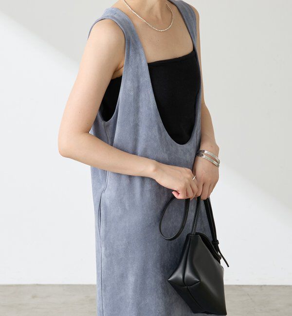  「スエードライクジャンパースカート」|ワンピース|