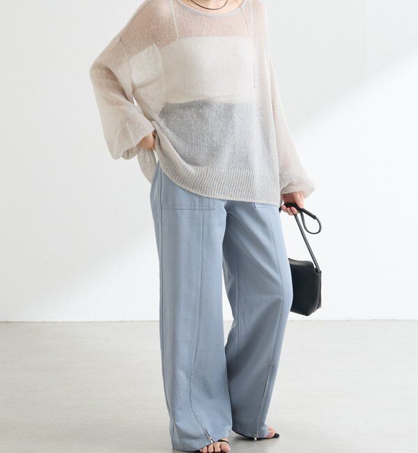  「裾ラメアルパカ混ニット」|ニット・セーター|