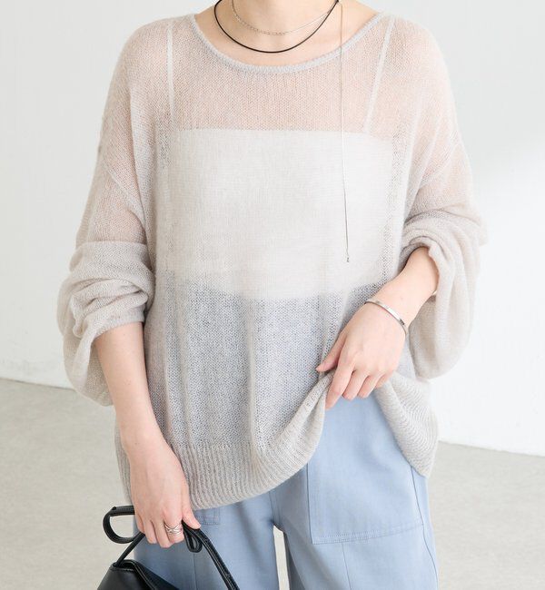  「裾ラメアルパカ混ニット」|ニット・セーター|