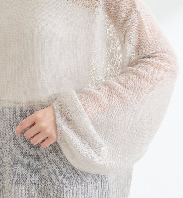  「裾ラメアルパカ混ニット」|ニット・セーター|