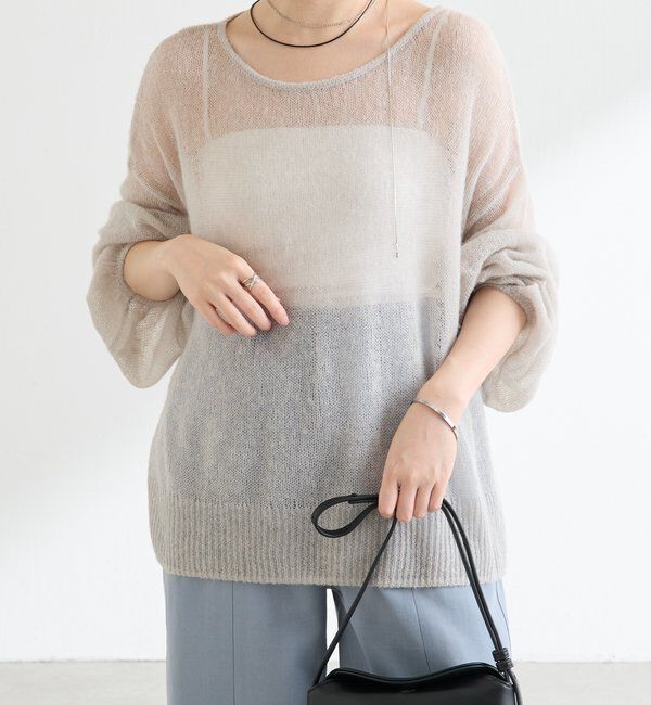  「裾ラメアルパカ混ニット」|ニット・セーター|