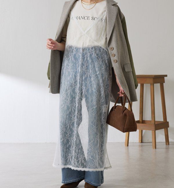  「2WAYレースキャミワンピース」|ワンピース|