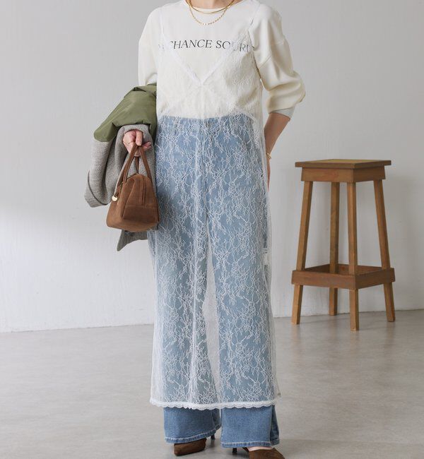  「2WAYレースキャミワンピース」|ワンピース|