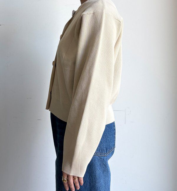  「【WEB限定】BIGボタンダイバーニットカーディガン」|カーディガン|