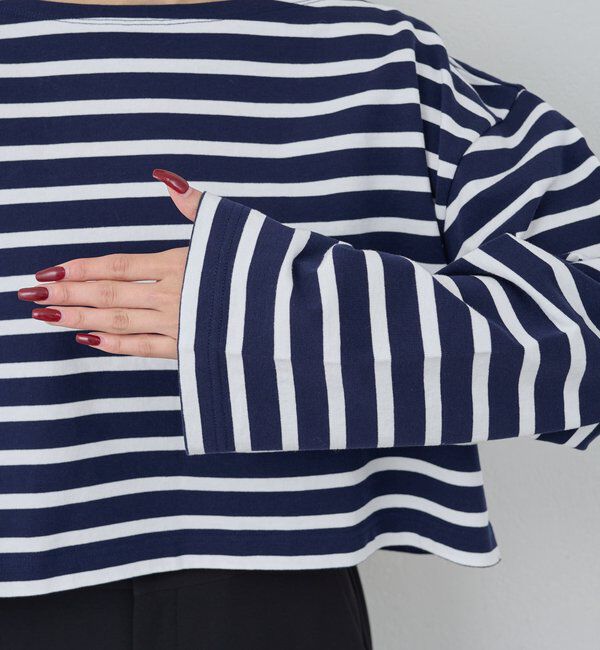  「【大人カジュアルの必需品】ボーダーバスクシャツ」|Tシャツ・カットソー|