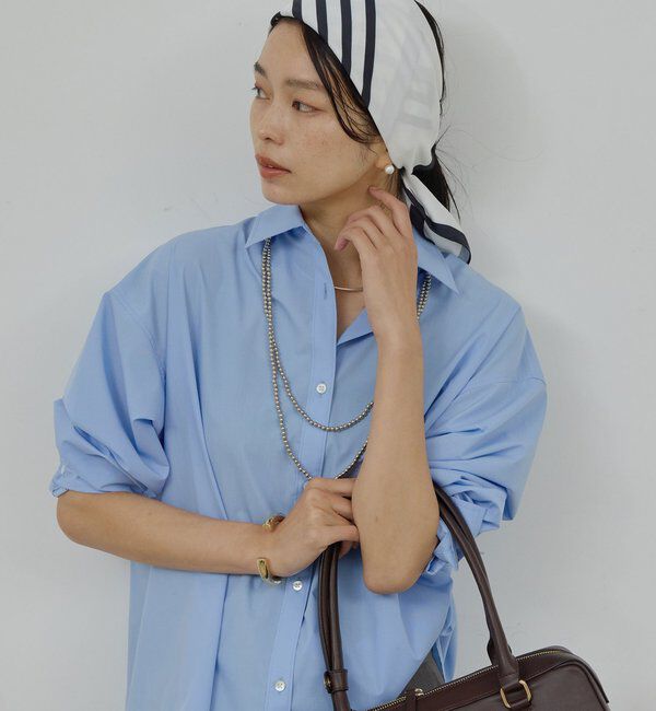  「【MANAKAコラボ】スカーフセットシャツ」|シャツ・ブラウス|