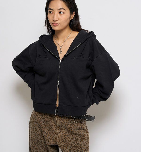  「スラッシュポケットスウェットパーカー」|パーカー|