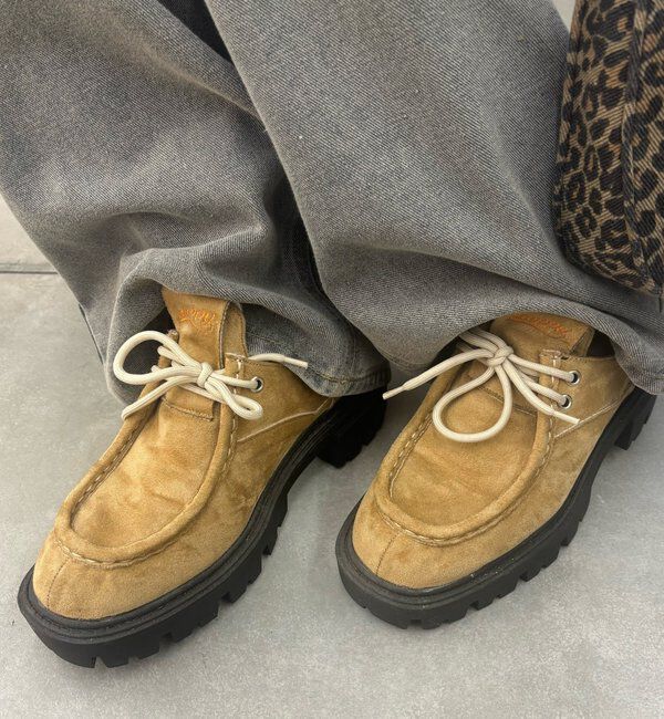  「【SLOPPY】配色厚底ローファー」|その他|