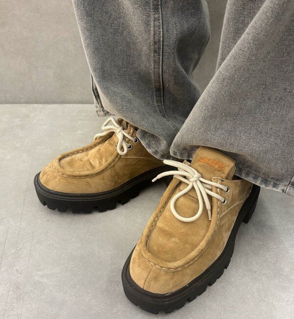  「【SLOPPY】配色厚底ローファー」|その他|