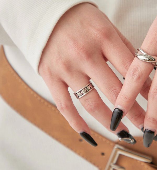  「アンティークフラワーリング」|リング|シルバー