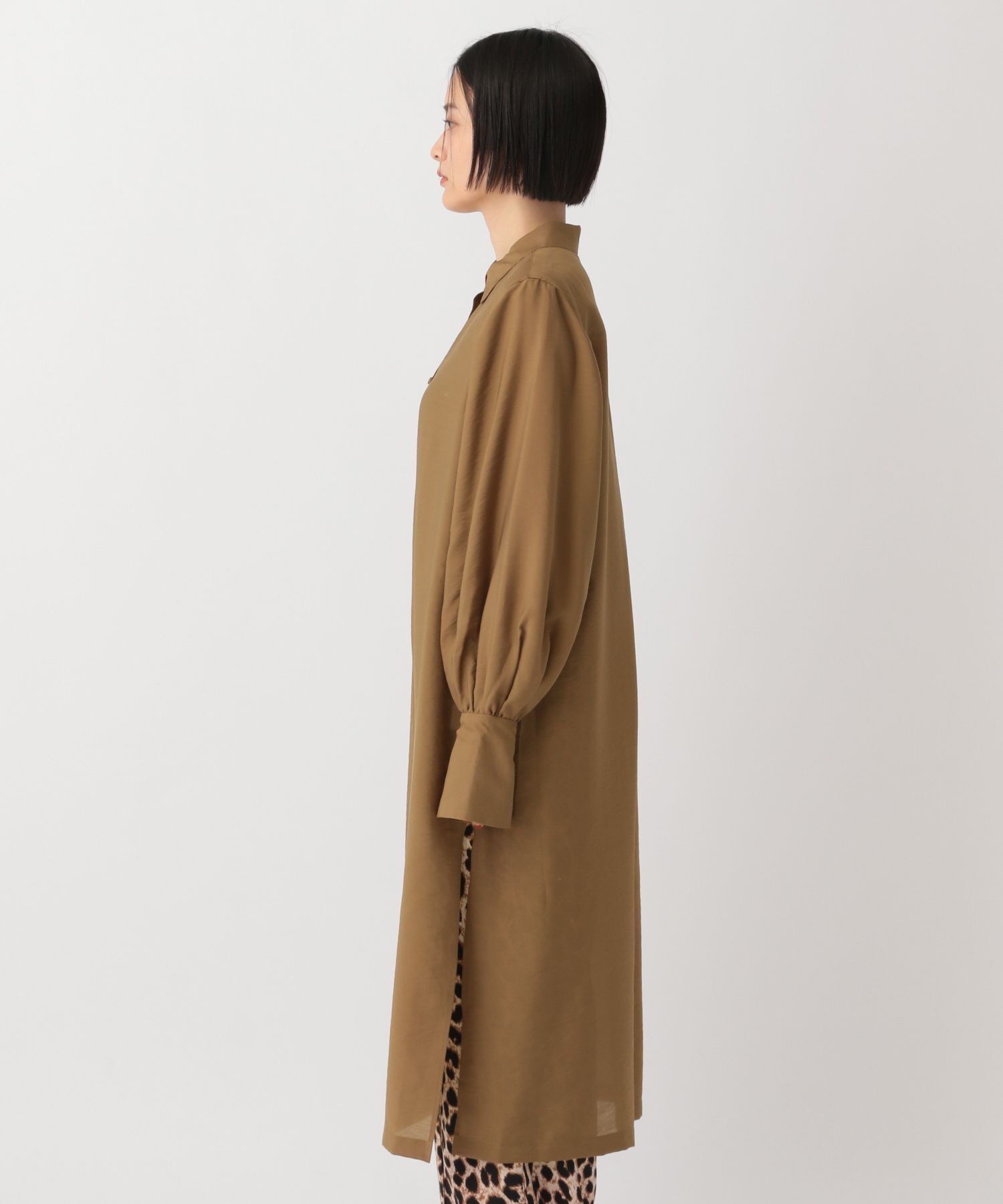 A part by 「シアーシャツワンピース」|ワンピース|