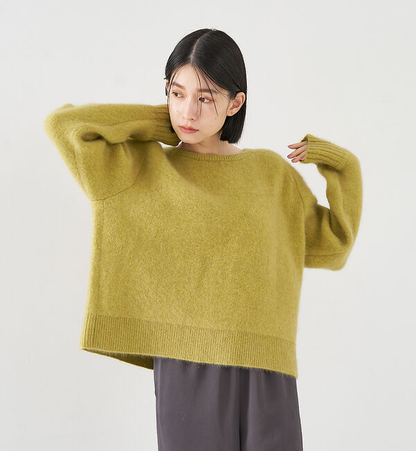 collex「ラクーン混 フォルムニットプルオーバー」|ニット・セーター|
