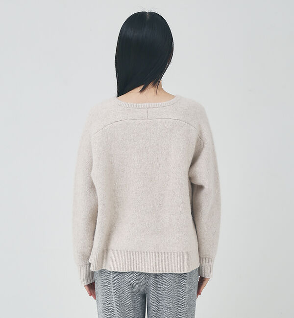 collex「ラクーン混 フォルムニットプルオーバー」|ニット・セーター|