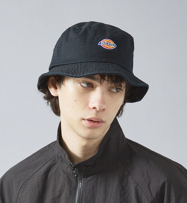 ABAHOUSE「【DICKIES/ディッキーズ】ICON BUCKET HAT/アイコンロゴバケ」|その他|ブラック