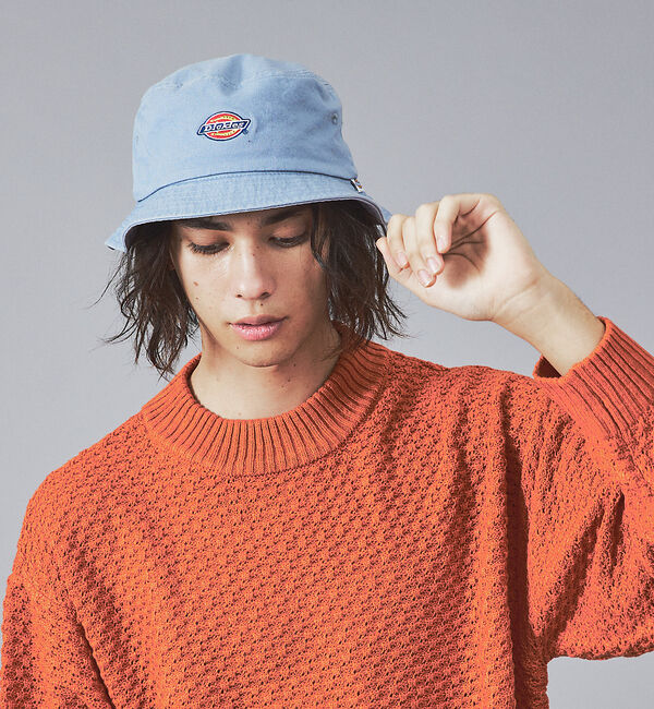 ABAHOUSE「【DICKIES/ディッキーズ】ICON BUCKET HAT/アイコンロゴバケ」|その他|サックスブルー