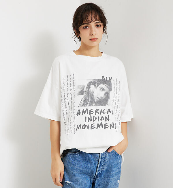 ABAHOUSE「【REMI RELIEF / レミ レリーフ】 INDIAN天竺 BIGTシャツ」|Tシャツ・カットソー|