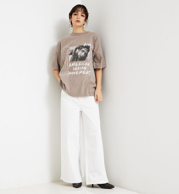 ABAHOUSE「【REMI RELIEF / レミ レリーフ】 INDIAN天竺 BIGTシャツ」|Tシャツ・カットソー|