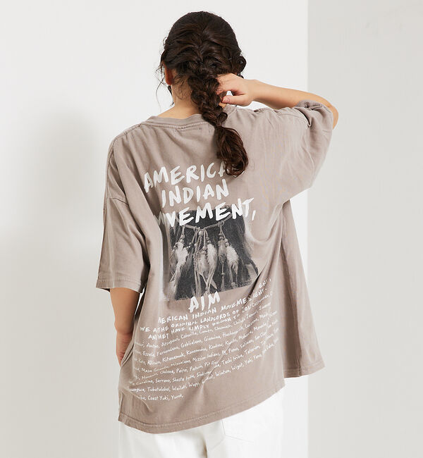 ABAHOUSE「【REMI RELIEF / レミ レリーフ】 INDIAN天竺 BIGTシャツ」|Tシャツ・カットソー|