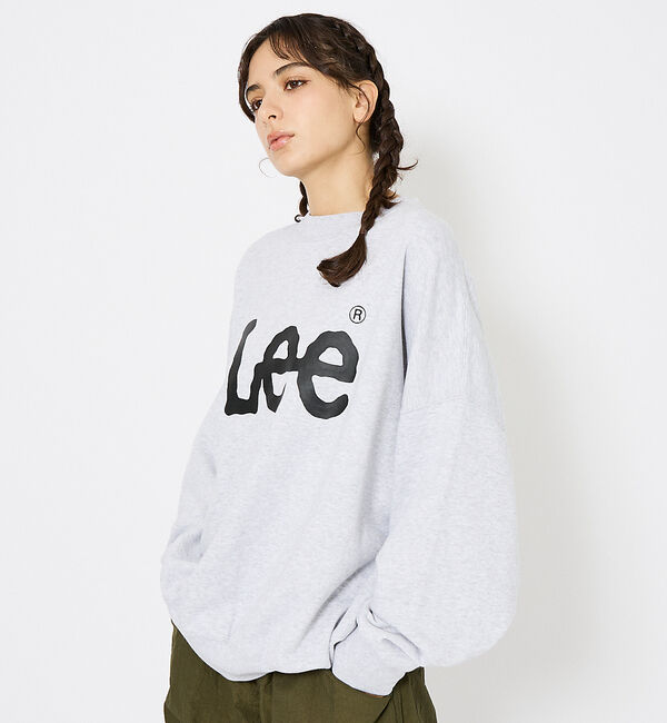 ABAHOUSE「【Lee/リー】SUPERSIZED LEE LOGO Crew /フロントロゴ」|スウェット・ジャージ|グレー
