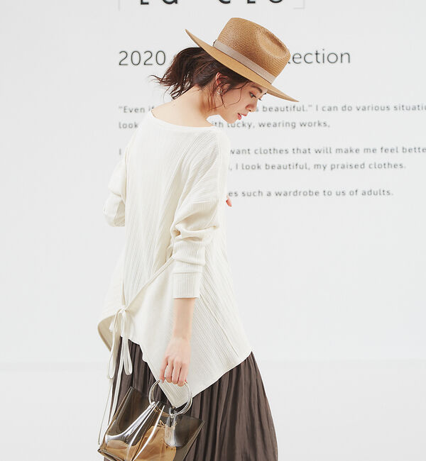 Rouge vif「3WAYテレコプルオーバー」|Tシャツ・カットソー|オフホワイト