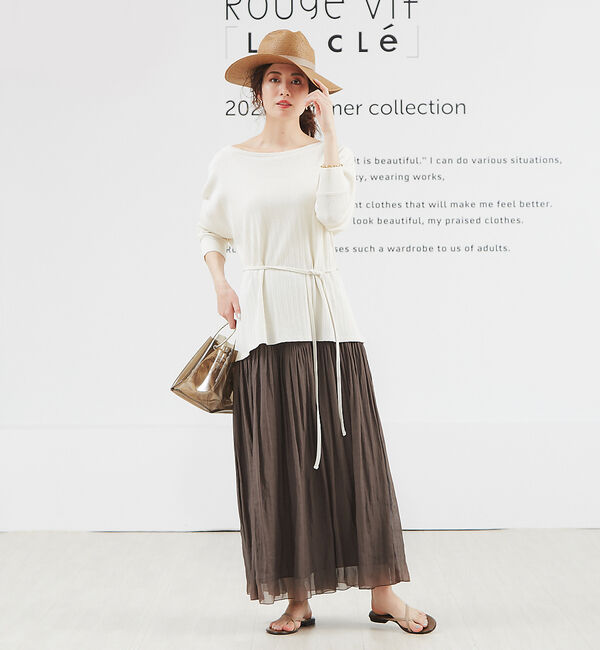 Rouge vif「3WAYテレコプルオーバー」|Tシャツ・カットソー|