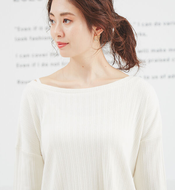 Rouge vif「3WAYテレコプルオーバー」|Tシャツ・カットソー|