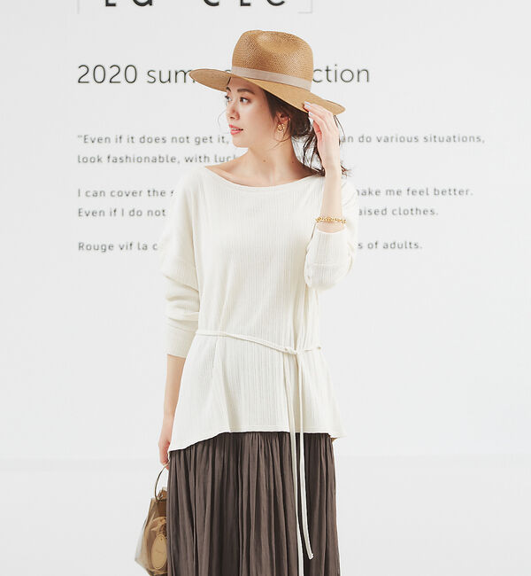 Rouge vif「3WAYテレコプルオーバー」|Tシャツ・カットソー|