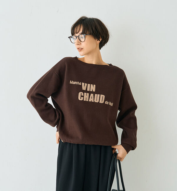 Rouge vif「ノエルロゴニットプルオーバー」|ニット・セーター|