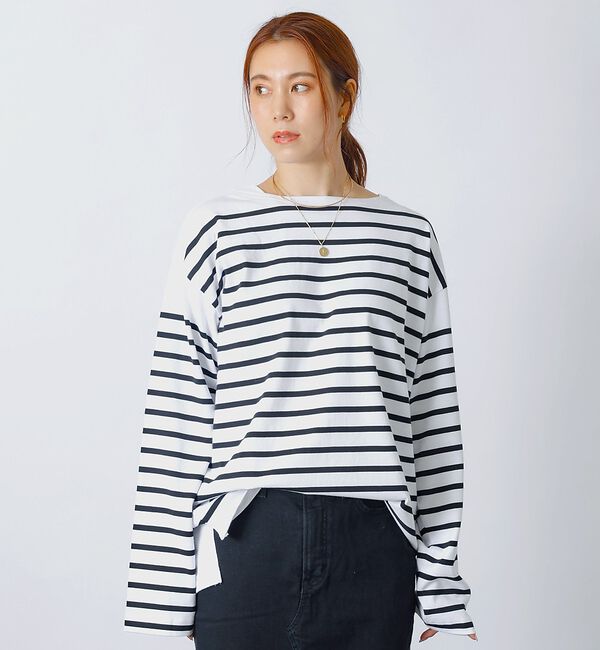 Rouge vif「【MONT KEMMEL/モン ケメル】バスクシャツ / ボーダーロングスリーブ」|Tシャツ・カットソー|