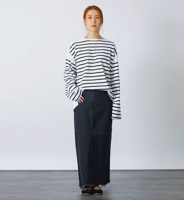 Rouge vif「【MONT KEMMEL/モン ケメル】バスクシャツ / ボーダーロングスリーブ」|Tシャツ・カットソー|