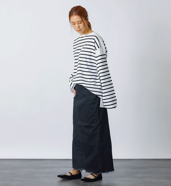 Rouge vif「【MONT KEMMEL/モン ケメル】バスクシャツ / ボーダーロングスリーブ」|Tシャツ・カットソー|