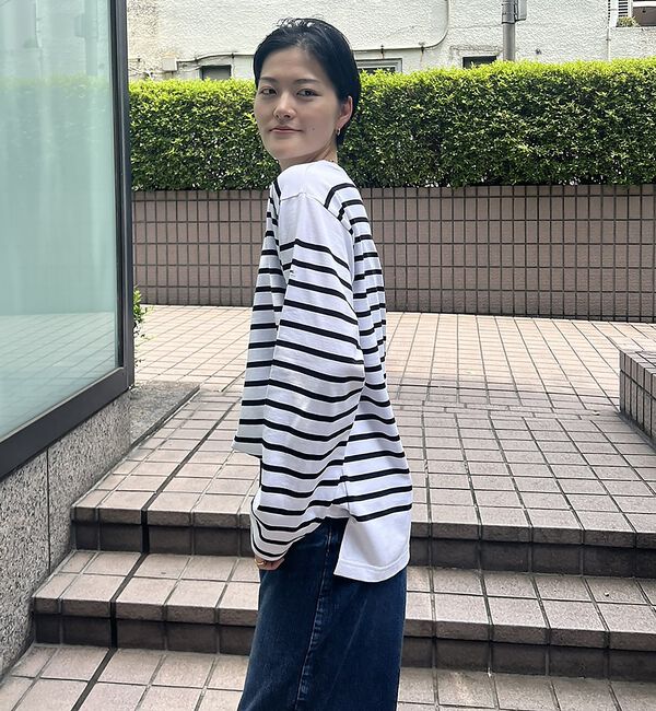 Rouge vif「【MONT KEMMEL/モン ケメル】バスクシャツ / ボーダーロングスリーブ」|Tシャツ・カットソー|