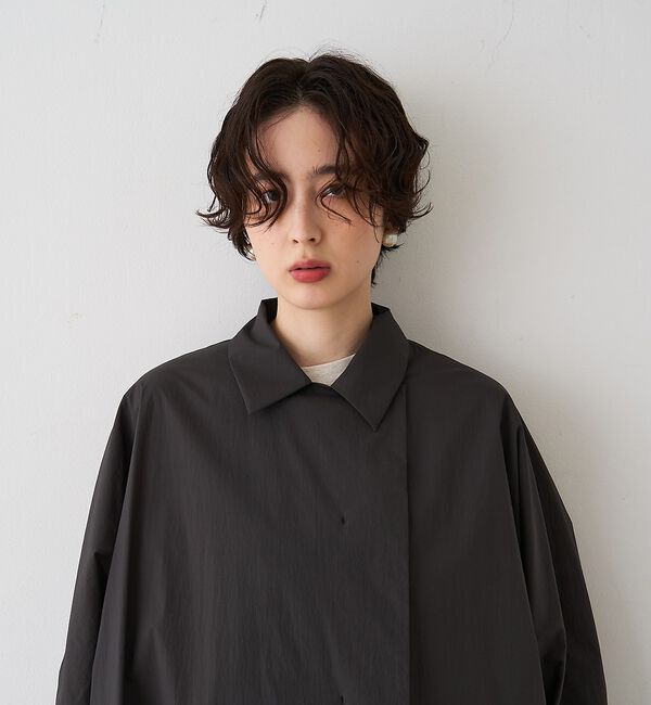 Rouge vif「NEWクリスピー撥水ライトロングコート」|ステンカラーコート|