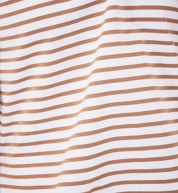 qualite「バックラウンドネックボーダーカットソー」|Tシャツ・カットソー|