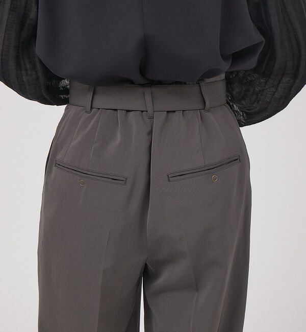 qualite「【セットアップ対応】ダルサテンワイドパンツ」|その他|