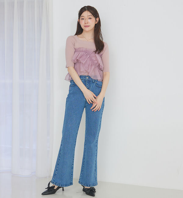 SELFIST「マルチWAYフリル付ニット」|ニット・セーター|