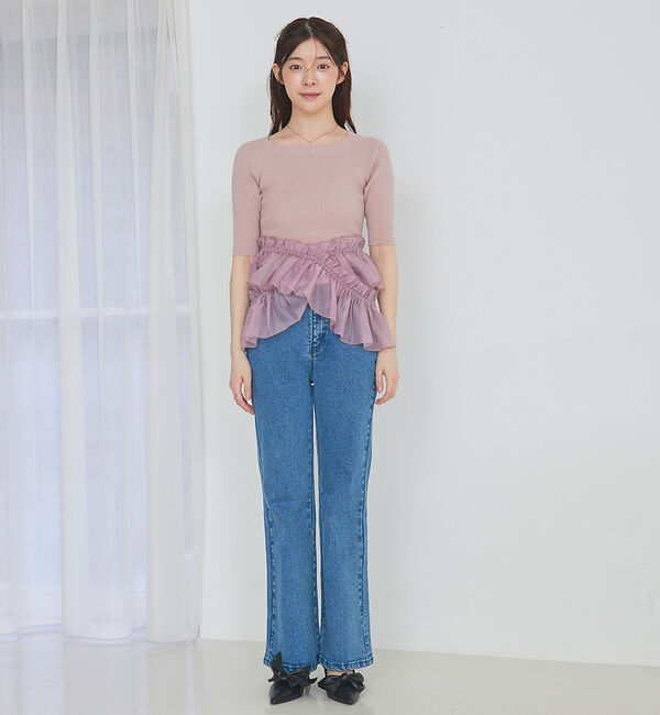 SELFIST「マルチWAYフリル付ニット」|ニット・セーター|